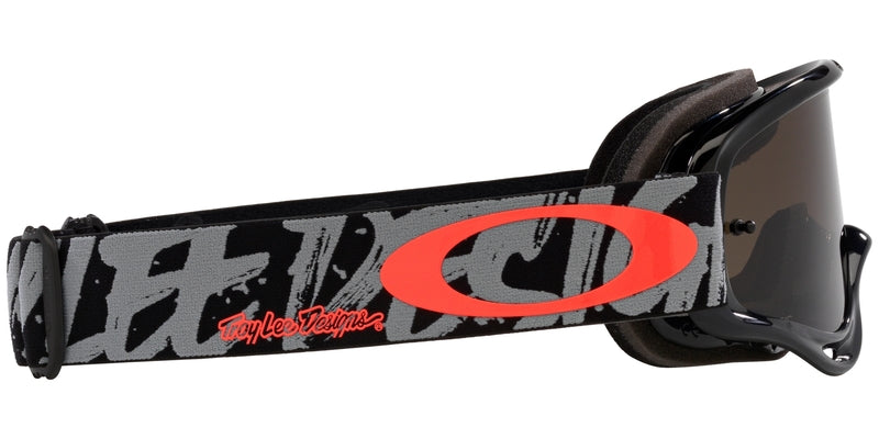 OAKLEY O Frame MX Brille mit TLD Grau Stripes und Persimmon Linse, robuste MX-Sportbrille für Motocrossfahrer