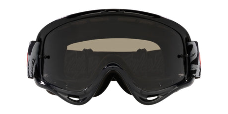 OAKLEY O Frame MX Brille mit TLD Grau Stripes und Persimmon Linse, robuste Sports- und Motocross-Brille