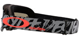 OAKLEY O Frame MX-Brille mit TLD Grau Stripes Rahmen und Persimmon Linse, für Motocross- und Offroad-Fahrten