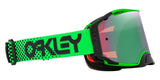 OAKLEY Airbrake MX-Brille mit grünen Rahmen und Prizm MX Jade Glas, für Motocross, seitliche Belüftung, sportliches Design