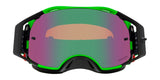 OAKLEY Airbrake MX-Brille mit grüner Moto-Fassung und Prizm MX Jade Glas, Schutzbrille für Motocross, Detailaufnahme