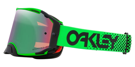 OAKLEY Airbrake MX-Brille mit grüner Moto-Brille, Prizm MX Jade Glas, sportliches Design, für Motocross und Offroad.