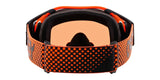 OAKLEY Airbrake MX-Brille mit orangefarbenem Rahmen und Prizm MX Bronze Gläsern, für Motocross und Offroad.