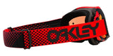OAKLEY Airbrake MX Brille mit roten Rahmen und Prizm MX Torch Glas, für Motocross, Sichtschutz und Schutzbrille