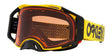 OAKLEY Airbrake MX-Brille mit gelbem Rahmen, Prizm MX Bronze Glas, schützt beim Motocross.