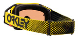 OAKLEY Airbrake MX-Brille mit gelbem Rahmen und Bronze-Glas, Schutzbrille für Motocross, sichtbare Brillenfassung und Gläser