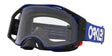 OAKLEY Airbrake MX-Brille in Blau mit klarem Glas, robuste Motorradbrille für Motocross, sichtbares Brillendesign