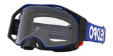 OAKLEY Airbrake MX-Brille in Blau mit klarem Glas, robuste Motorradbrille für Motocross, sichtbares Brillendesign