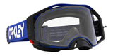 OAKLEY Airbrake MX-Brille in Blau mit klarem Glas für Motocross, Schutzbrille mit verstellbarem Rahmen und Belüftungssystem.