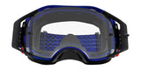 OAKLEY Airbrake MX-Brille in Blau mit klarem Glas, Schutzbrille für Motocross, sportliches Design, bequemer Sitz