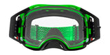 OAKLEY Airbrake MX-Brille mit grünen Rahmen und klarem Glas für Motocross, robuste Schutzbrille für den Offroad-Einsatz