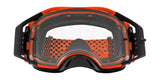 OAKLEY Airbrake MX-Brille mit orangefarbenem Rahmen und klarem Glas für Motocross, robustes Design, Schutzbrille für Fahrer