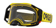 OAKLEY Airbrake MX-Brille in Gelb mit klarem Glas, langlebiges Design für Motocross und Off-Road-Fahrten