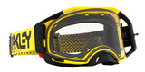 OAKLEY Airbrake MX-Brille in Gelb mit klarem Glas, robuste Moto-Brille für Motocross und Offroad-Fahrten
