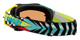 OAKLEY Airbrake MX-Brille mit schwarzen Prizm MX Gläsern und Jeffrey Herlings Signatur, für Motocross, auf einem neutralen Hintergrund