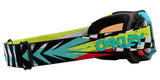 OAKLEY Airbrake MX-Brille mit schwarzen Prizm-Glas, Jeffrey Herlings Signatur, für Motocross, Sicht auf Brille und Logo