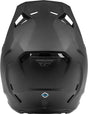 Schwarzer, matter Kinder-Motocrosshelm von FLY RACING, Fly Racing Formula CC Solid, mit sicherem Visier und Belüftungsöffnungen