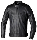 Schwarze RST Roadster Air CE Lederjacke für Herren, klassische Jacke mit Air-Design, sichtbar auf dem Produktbild.