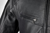 Schwarze RST Roadster Air CE Lederjacke für Herren, klassische Jacken-Design, detailreiche Lederjacke mit Air-Protection.