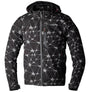 Schwarze und graue RST Havoc CE Textil-Motorradjacke für Herren, urbane Motorradjacke mit Schutzprotektoren, Frontreißverschluss.