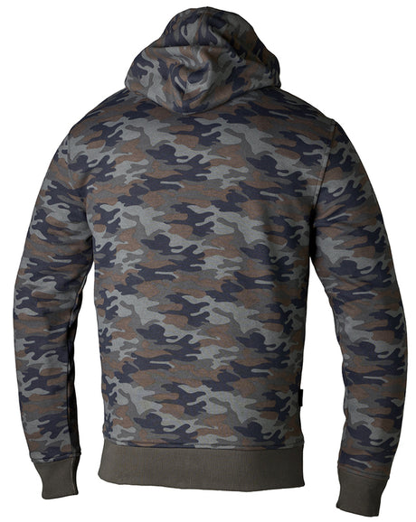 Grauer RST Urban CE Kapuzenpulli im Camouflage-Design, urbaner Jacken-Stil, bequem und modisch für den Alltag.