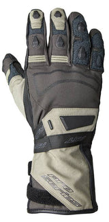 RST Pro Series Ranger CE wasserdichte Motorradhandschuhe in Sand und Schwarz, mit robustem Material und sicherem Schutz.