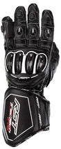 Schwarze RST TracTech Evo 4 CE Damen Motorradhandschuhe aus robustem Material, für sicheren Schutz beim Motorradfahren.