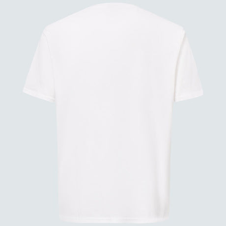 Weißes OAKLEY T-Shirt O Bark 2.0 für Freizeitbekleidung, bequem und stylisch, mit OAKLEY-Logo auf der Brust.