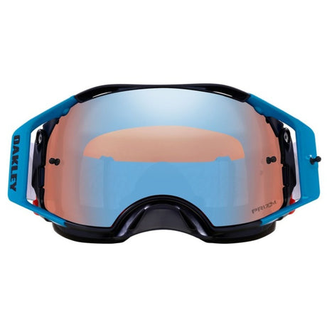 OAKLEY Airbrake MX-Brille TLD blau Lightning mit Prizm MX Sapphire Linse, Sport- und Motocrossbrille, detailreiche Ansicht