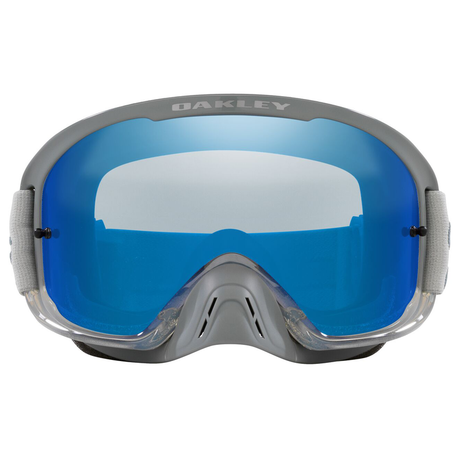 OAKLEY O Frame 2.0 Pro MX-Brille TLD Tactical grau-schwarz mit Ice Iridium Lens, Schutzbrille für Motorsport, Nahaufnahme