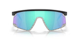 OAKLEY BXTR Sonnenbrille mit Prizm Sapphire Gläsern und schwarzem Rahmen, stilvolle Schutzbrille für Sport und Freizeit