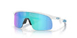OAKLEY Resistor Jugend Sonnenbrille mit Prizm Sapphire Gläsern, sportliches Design, schwarze Rahmen, klare Sicht