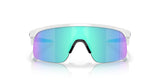OAKLEY Resistor Jugend Sonnenbrille mit Prizm Sapphire Gläsern, sportliches Design und UV-Schutz, sichtbarer Rahmen und Brillengläser