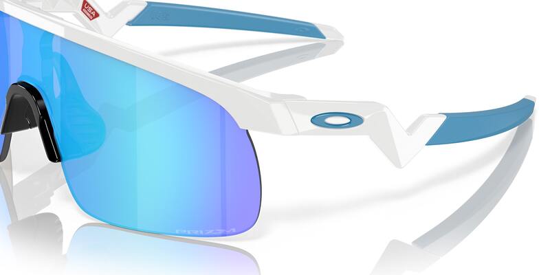 OAKLEY Resistor Jugend Sonnenbrille mit Prizm Sapphire Gläsern, sportliches Design, rahmenloser Stil, UV-Schutz, moderne Brille