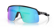OAKLEY Sutro Lite Sonnenbrille in mattschwarz mit Prizm Sapphire Gläsern, sportliches Design, reflektierende Gläser, modisches Accessoire