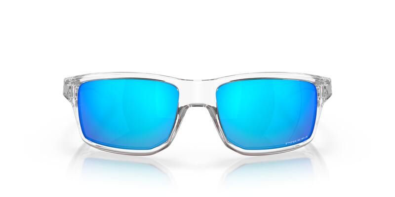 OAKLEY Gibston Sonnenbrille mit Prizm Sapphire Gläsern, stilvolle Brille mit schwarzem Rahmen und blauen Gläsern.