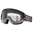 OAKLEY XS O-Frame 2.0 PRO MX-Brille mit schwarzen Rahmen und klarer Linse, Teil der Troy Lee Designs EYEBALLS Serie