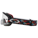 OAKLEY XS O-Frame 2.0 PRO MX Brille in Schwarz mit klaren Gläsern, Teil der Troy Lee Designs Series EYEBALLS, für Motocross.