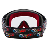OAKLEY XS O-Frame 2.0 PRO MX-Brille von Troy Lee Designs, schwarz mit klarer Linse, für Motocross und Offroad.