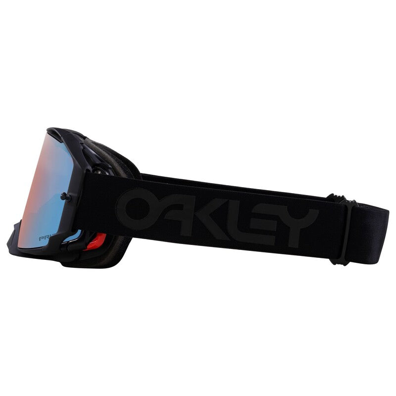 OAKLEY Airbrake MX-Brille in B1B Blackout mit Prizm MX Sapphire Gläsern, Schutzbrille für Motocross, Sichtschutz und Komfort