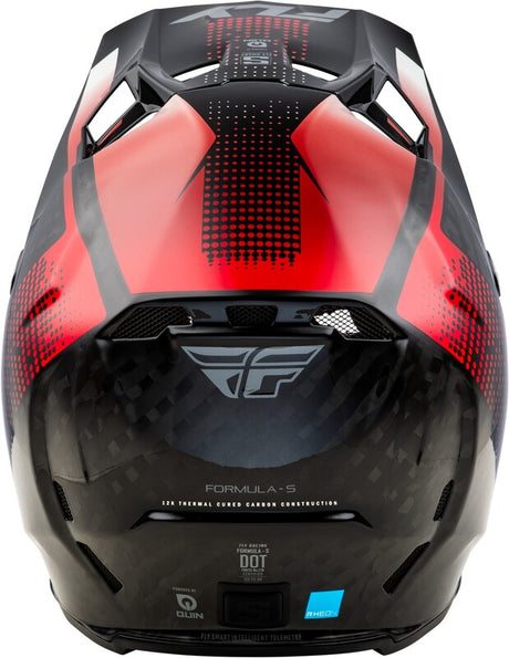 Fly Racing Formula S Carbon Protocol Helm Schwarz Carbonrot