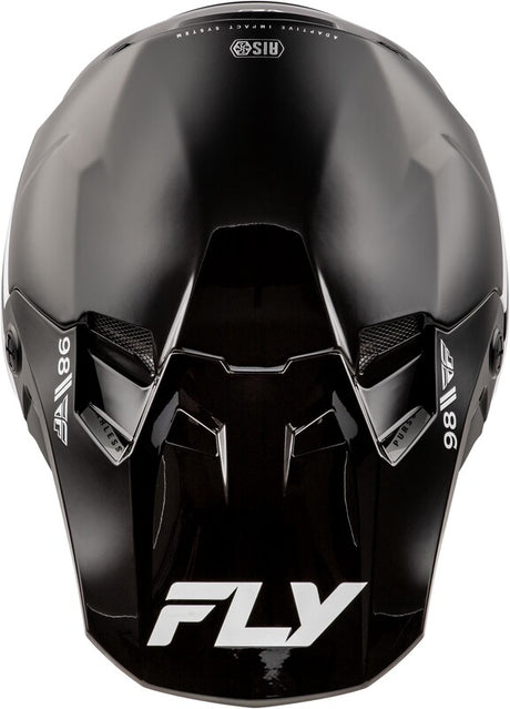 Fly Racing Formula Cc Objective Helm Schwarzweiss