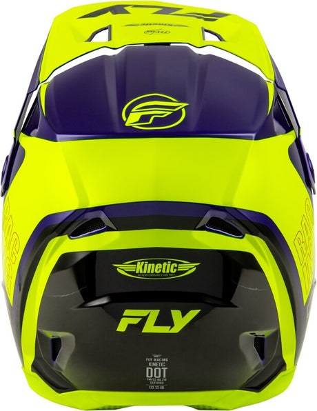 Fly Racing Kinetic Rally Helm Hi Visblauschwarz