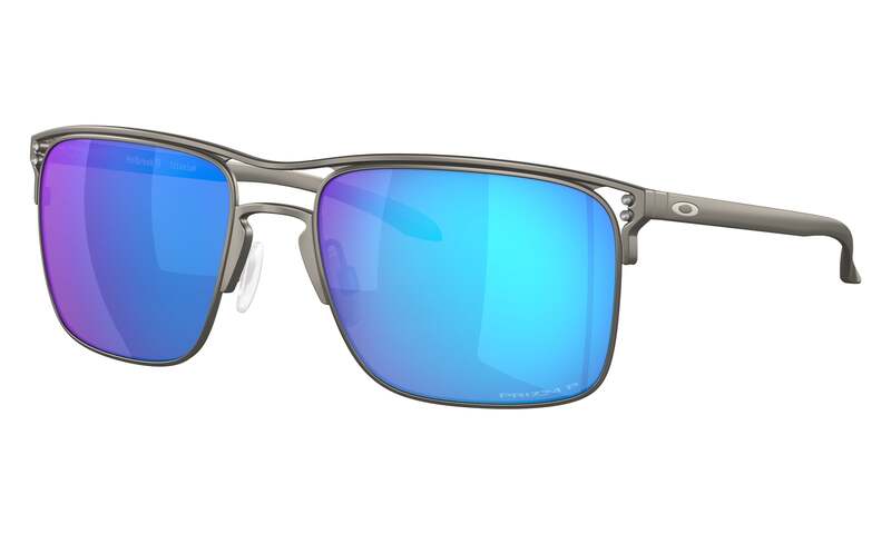OAKLEY Holbrook™ TI Sonnenbrille mit Prizm Sapphire Polarisierte Gläser, stilvolle Brille aus Titan für modernen Look