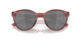 OAKLEY Spindrift Sonnenbrille mit schwarzen Polarized Prizm Gläsern und Berry Rahmen, stilvoller Sonnenschutz und UV-Schutz