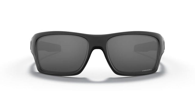 OAKLEY Turbine Sonnenbrille mit schwarzen Gläsern und Prizm-Beschichtung, sportliches Design, klare Sicht.