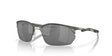OAKLEY Wire Tap 2.0 Sonnenbrille mit schwarzen Prizm-Gläsern, sportliches Design, rahmenloses Modell, UV-Schutz