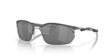 OAKLEY Wire Tap 2.0 Sonnenbrille mit schwarzen Prizm-Gläsern, sportliches Design, rahmenloses Modell, UV-Schutz