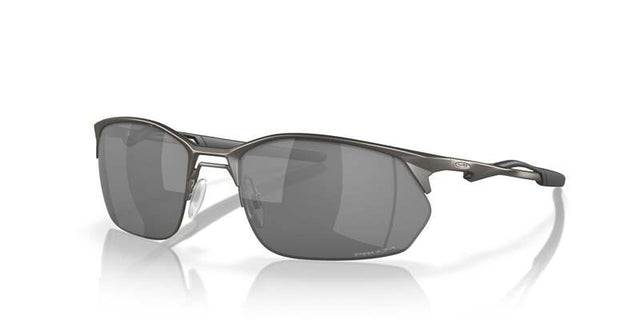 OAKLEY Wire Tap 2.0 Sonnenbrille mit schwarzen Prizm-Gläsern, sportliches Design, rahmenloses Modell, UV-Schutz