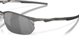 OAKLEY Wire Tap 2.0 Sonnenbrille mit schwarzen Prizm-Gläsern, sportliches Design, rahmenloses Modell, für optimalen Sonnenschutz